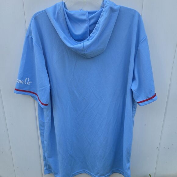 St. Louis Cardinals Shane Co. Short Sleeve Hoodie Shirt Light Blue Size XL SGA - Picture 9 of 10